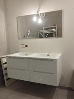 Nieuw badkamermeubel met dubbele wasbak - 120 cm breed, Ophalen, 100 tot 150 cm, Nieuw, Geen idee