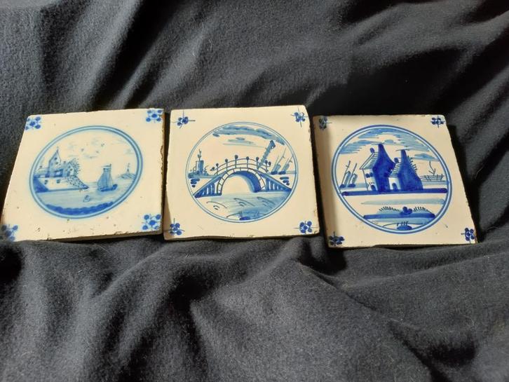 Carrelages Anciens Delft 18ème, Antiquités & Art, Antiquités | Assiettes décoratives & Carrelages, Enlèvement ou Envoi