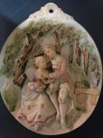 Wandbord porselijn, Ophalen