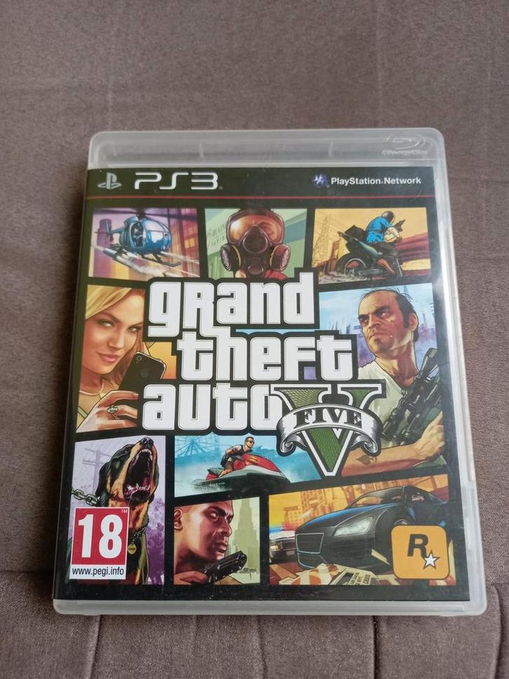 PS3 GTA Grand Theft Auto V, Games en Spelcomputers, Games | Sony PlayStation 3, Gebruikt, Avontuur en Actie, 1 speler, Vanaf 18 jaar