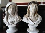 Twee gipsen bustes (Maria - Jezus als mater dolorosa & ecce, Ophalen