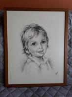 Kader met tekening kinderhoofdje, Ophalen, Minder dan 50 cm, Zo goed als nieuw, Tekening