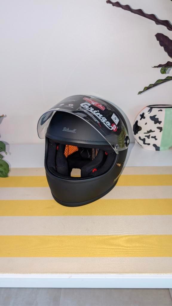 Zwarte helm Biltwell Gringo S, Motoren, Kleding | Motorhelmen, S, Ophalen of Verzenden