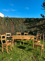 Table à manger et 6 chaises, Maison & Meubles, Tables | Tables à manger, 150 à 200 cm, Cinq personnes ou plus, Comme neuf, Enlèvement