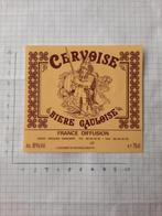 Bieretiket Cervoise, Verzamelen, Biermerken, Ophalen of Verzenden, Nieuw