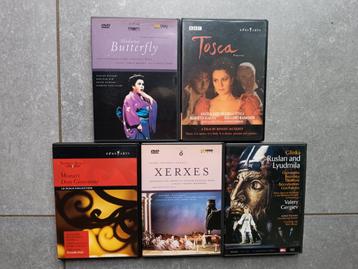 5 prachtige opera dvd's beschikbaar voor biedingen