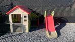 Smoby huisje + glijbaan, Kinderen en Baby's, Speelgoed | Buiten | Speeltoestellen, Ophalen, Gebruikt, Glijbaan