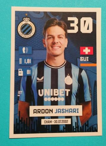 Panini Sticker Ardon Jashari (Rookie) Club Brugge Pro League beschikbaar voor biedingen