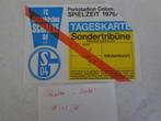 Ticket de football Schalke - RWD Molenbeek 08/12/1976, Autres types, Utilisé, Enlèvement ou Envoi