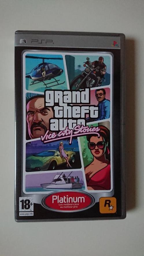 Jeu sony psp gta vice city stories, Consoles de jeu & Jeux vidéo, Jeux | Sony PlayStation Portable, Comme neuf, Aventure et Action