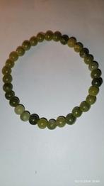 Bracelet élastique avec perles de jade naturel, Enlèvement ou Envoi, Vert, Avec pierre précieuse, Neuf