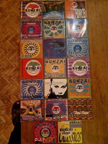 Verzameling van 20 originele Bonzai dj singles  beschikbaar voor biedingen