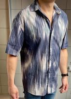 Tof hemd met korte mouwen., Blauw, Nieuw, Pull&Bear, Halswijdte 39/40 (M)
