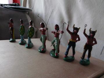 Vintage cowboys en indianen  Elastoline , lineol  beschikbaar voor biedingen