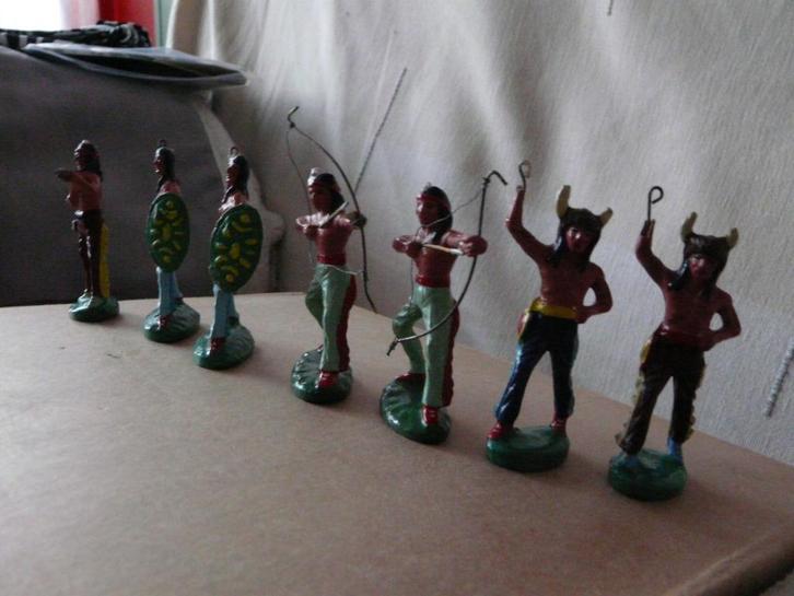 Vintage cowboys en indianen  Elastoline , lineol, Antiek en Kunst, Antiek | Speelgoed, Ophalen