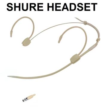 Nieuwe cremekleurige headset voor shure draadloze microfoons beschikbaar voor biedingen