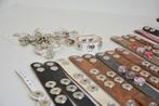 lederen foto armbanden met glaasje voor foto, Ophalen of Verzenden, Nieuw