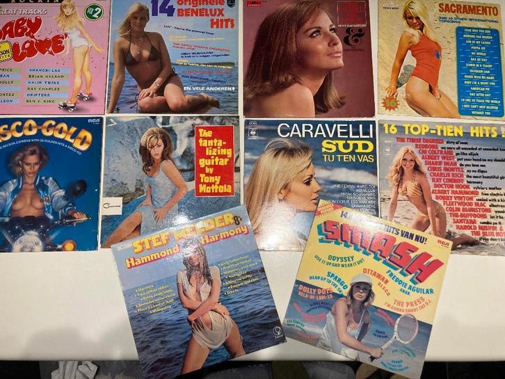 10 hoezepoes LP's , met schoon volk op de cover, Cd's en Dvd's, Vinyl | Verzamelalbums, Gebruikt, Pop, 12 inch, Ophalen of Verzenden
