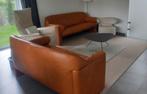 JORI salon 3 + 2 zit mooi cognac leder Belgisch topdesign, Huis en Inrichting, Ophalen, Gebruikt, Leer