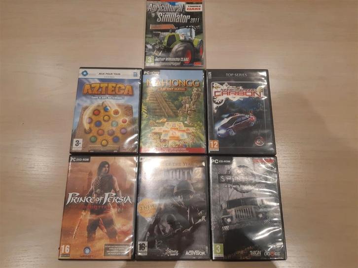 PC games : 7 stuks in 1 lot te koop, Games en Spelcomputers, Games | Pc, Zo goed als nieuw, Ophalen of Verzenden