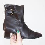 Bottes à rembourrage en cuir -S14 (taille 5/38) €35, -, Luftpolster, Comme neuf, Boots et Botinnes, Noir