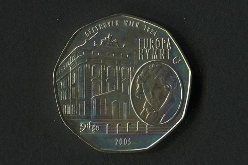 Oostenrijk 5 euro  2005 Beethoven zilver 800/1000, Postzegels en Munten, Munten | Europa | Euromunten, Setje, 5 euro, Oostenrijk
