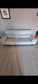 Handgemaakte leren XL fauteuilbank, Huis en Inrichting, Ophalen, Zo goed als nieuw