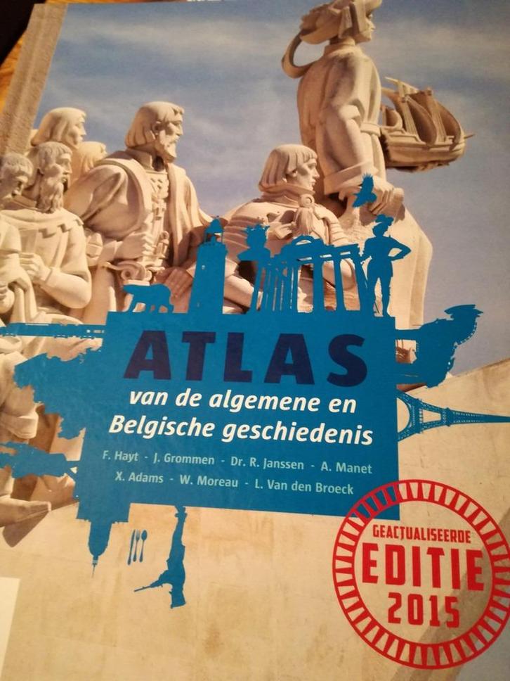 Atlas van de algemene en Belgische geschiedenis, Boeken, Schoolboeken, Gelezen, Geschiedenis, ASO, Ophalen of Verzenden