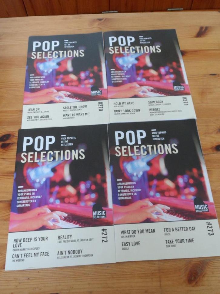 Pop Selections - 270 / 271 / 272 / 274 en 276 t/m 279 , Musique & Instruments, Partitions, Neuf, Artiste ou Compositeur, Populaire