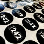 Front 242 stickers - 10 stuks, Autres types, Enlèvement ou Envoi, Neuf