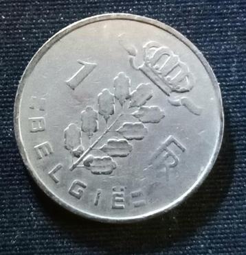 Misslag: 1 frank 1963 VL - Boudewijn I (1/4 medailleslag) beschikbaar voor biedingen