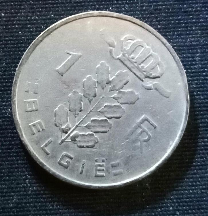 Misslag: 1 frank 1963 VL - Boudewijn I (1/4 medailleslag), Postzegels en Munten, Munten | België, Losse munt, Verzenden