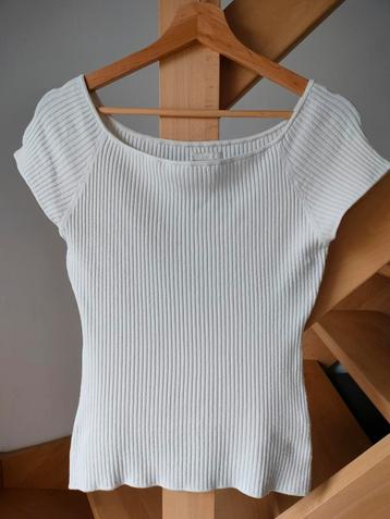 Mooi ribbel topje H&M Medium, gebroken wit  beschikbaar voor biedingen