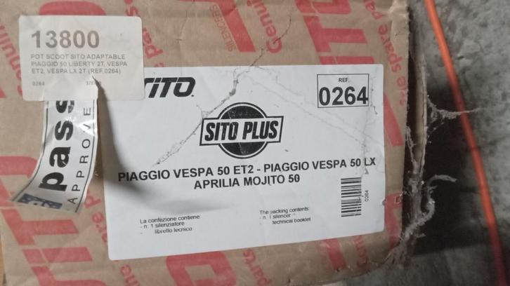 sito plus aanpasbare vespa-uitlaat, Fietsen en Brommers, Scooters | Vespa, Gebruikt, Vespa LX, Ophalen