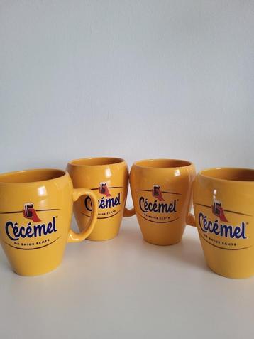 4 koppen Cécémel mokken tassen cecemel chocomelk mok kopje beschikbaar voor biedingen