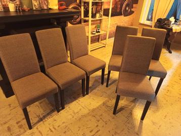 6 belles chaises de salle à manger... parfait état, Maison & Meubles, Enlèvement, Comme neuf, Tissus