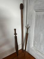 Afrikaanse scepter en twee Afrikaanse messen, Antiek en Kunst, Ophalen of Verzenden