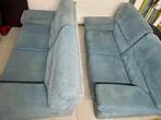 2 blauwe zetels - GRATIS af te halen (ook apart mogelijk), Huis en Inrichting, Ophalen, Gebruikt, Tweepersoons, Stof
