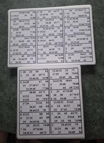 Nieuwe kienkaarten 150x dubbel + 75x 3-dubbel beschikbaar voor biedingen
