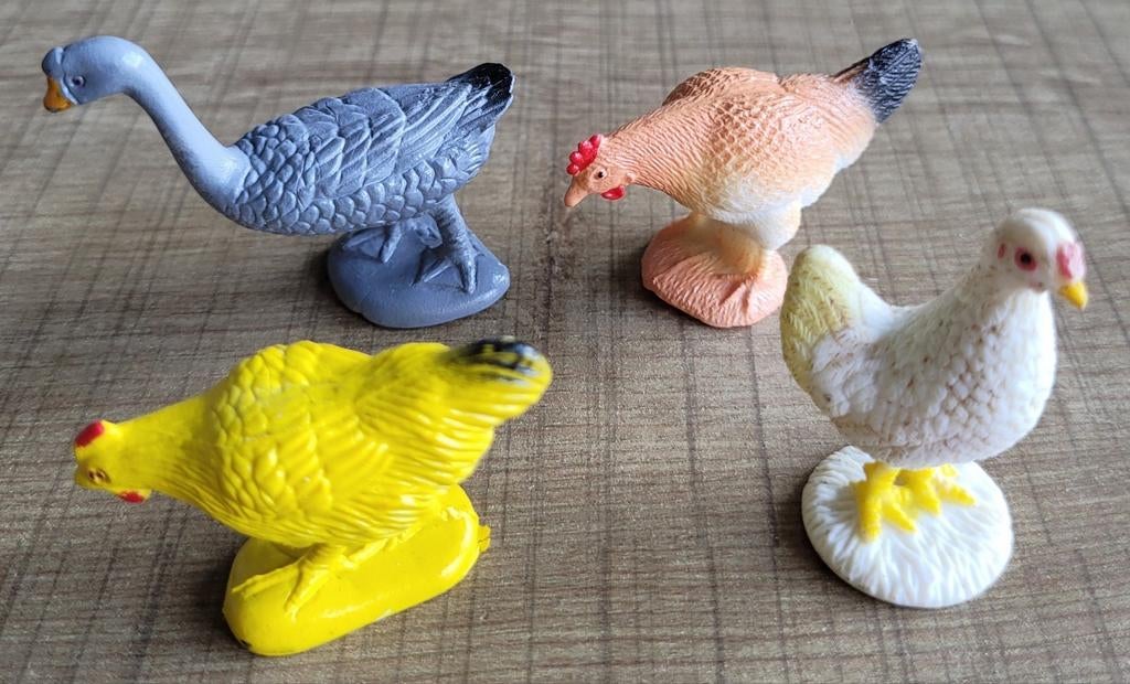 Kippen en gans, Ophalen of Verzenden, Gebruikt