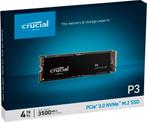 Crucial P3 4TB PCIe M.2 2280 NVMe SSD, Nieuw, Ophalen of Verzenden, Crucial, 4TB