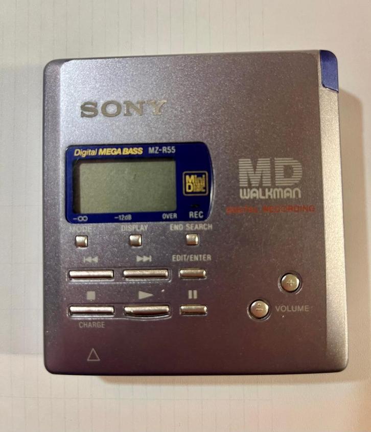Sony MiniDisc Walkman MZ-R55, Audio, Tv en Foto, Walkmans, Discmans en Minidiscspelers, Minidisc-speler, Ophalen