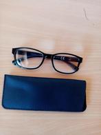nieuw zwart leesbril bril leessterkte +3 met etui (unisex), Overige merken, Zwart, Nieuw, Ophalen of Verzenden