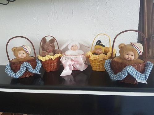 Anne Geddes in bloembakjes, Kinderen en Baby's, Speelgoed | Poppen, Zo goed als nieuw, Ophalen of Verzenden