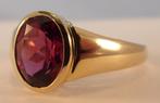 Nieuwe gouden designer ring met Rhodoliet, Handtassen en Accessoires, Ringen, 18 tot 19, Verzenden, Nieuw, Dame of Heer