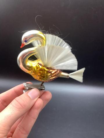 Oude kerstbal - zwaan beschikbaar voor biedingen