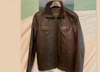 Herenjas leder, Kleding | Heren, Ophalen, Zo goed als nieuw, Maat 56/58 (XL), Bruin