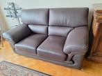 Leder twee zit, Huis en Inrichting, Zetels | Zetels, Ophalen, Zo goed als nieuw