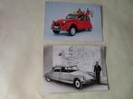 CITROËN ID 19 en 2 PK , 2 POSTKAARTEN, Ophalen of Verzenden, 1960 tot 1980, Ongelopen, Voertuig