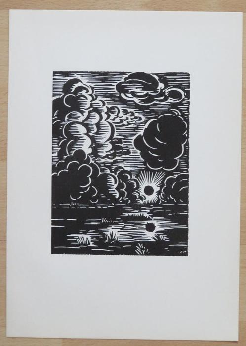 Houtsnede van Frans Masereel: KALMTHOUT, Antiek en Kunst, Kunst | Etsen en Gravures, Verzenden